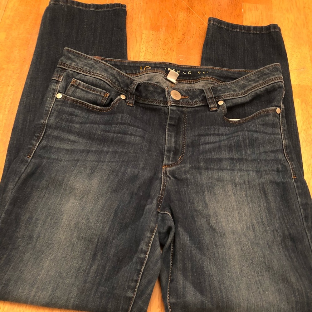 LC Lauren Conrad dark wash denim very nice size 10